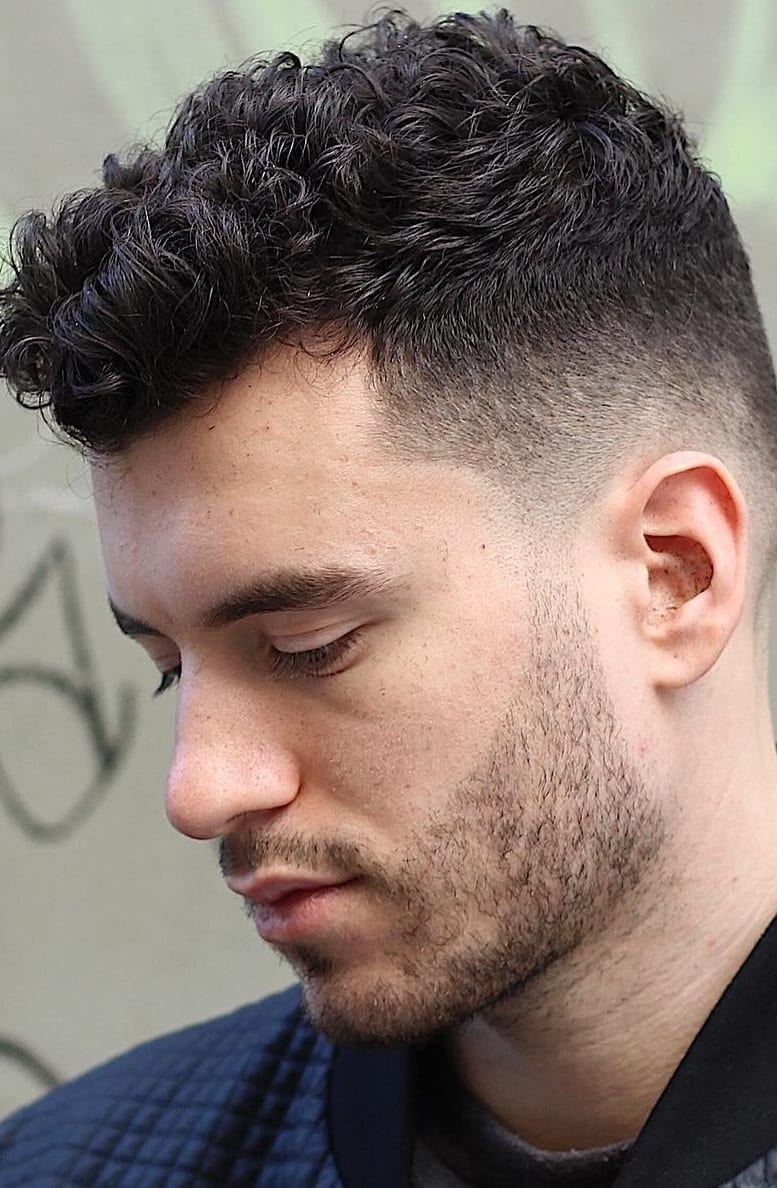 18 Curls And Fade Haircut Combinations For Men To Try Out ... (777 x 1188 Pixel)