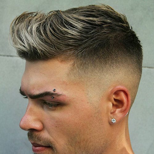 High Skin Fade Quiff Mens Hairstyle 2018