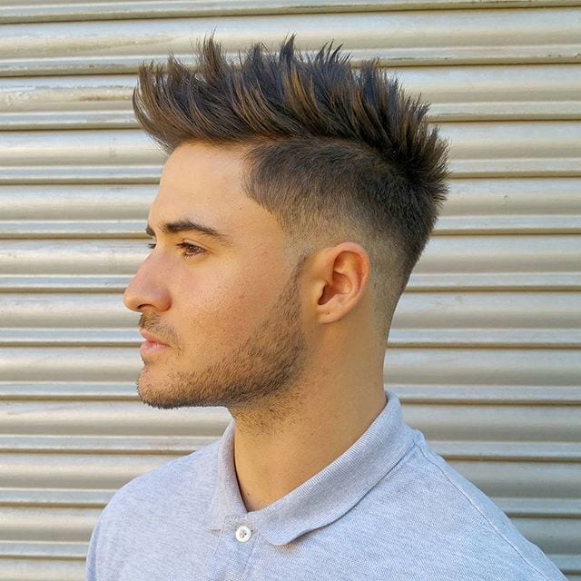 Mohawk Faded Mens Hairstyle 2018